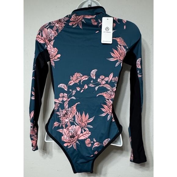 ATTRACO Rash Guard Floral Long Sleeve Swimsuit UPF 50+ Women’s Size Small NEW - Picture 6 of 8